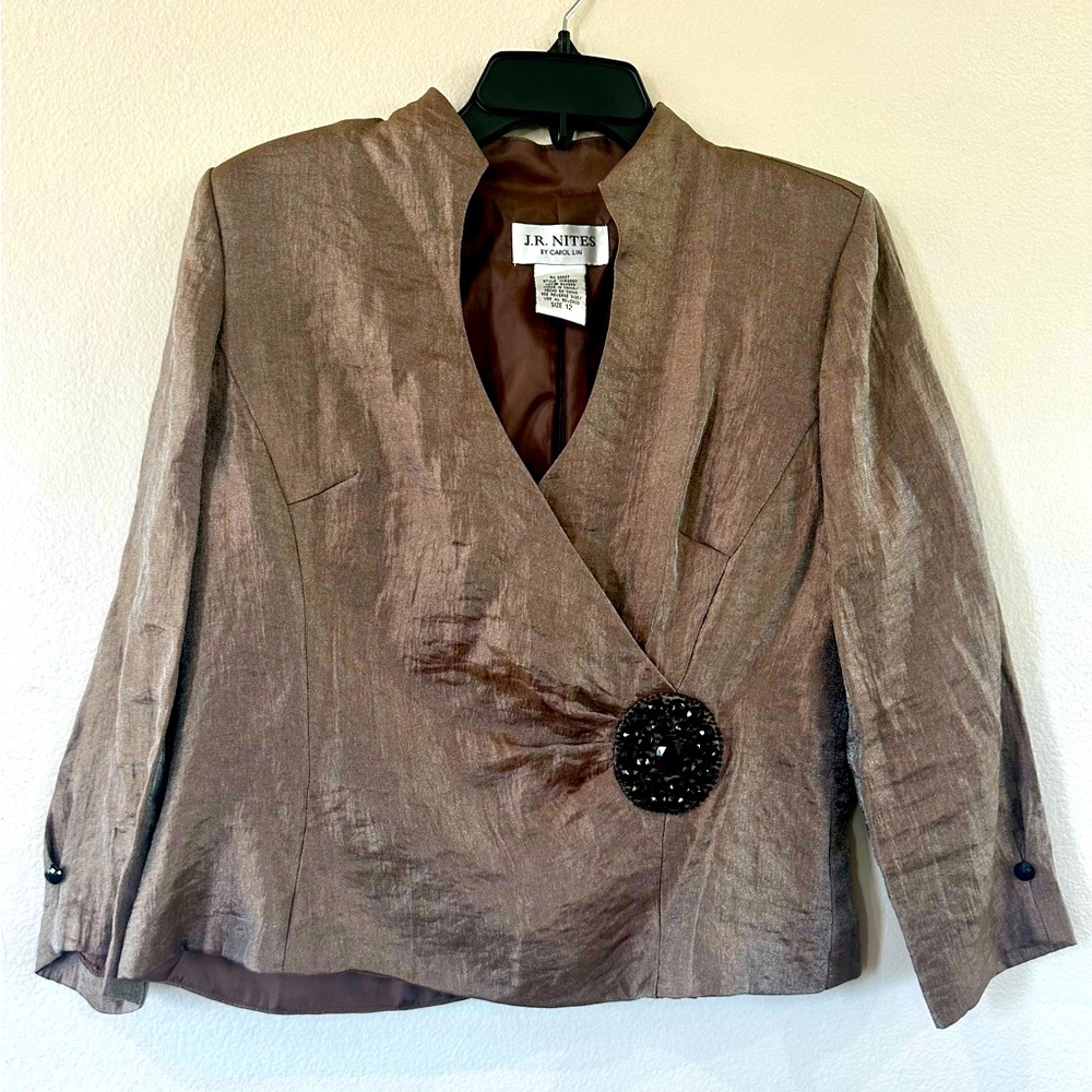 Brown/Taupe Shimmery Women's Jacket